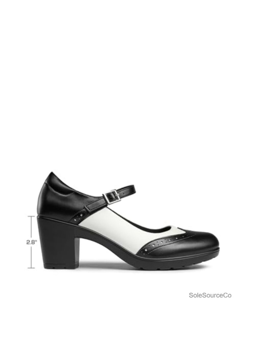 Women's Oxford Mary Jane Dress Shoes with Heels - Picture 3 of 6